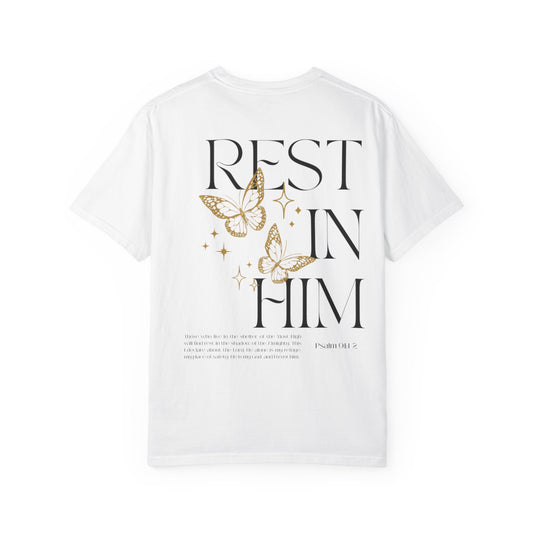 Rest in His Peace – WHITE Unisex Tee | Rest in Him Collection
