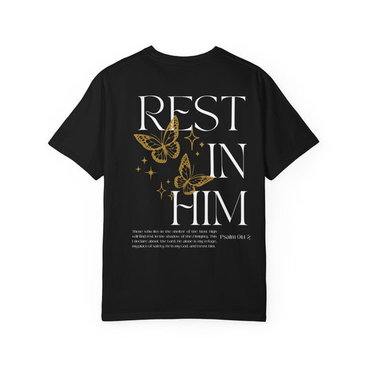 Rest in His Peace – BLACK Unisex Tee | Rest in Him Collection