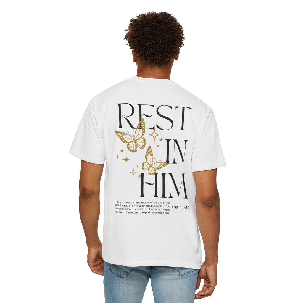 Rest in His Peace – WHITE Unisex Tee | Rest in Him Collection