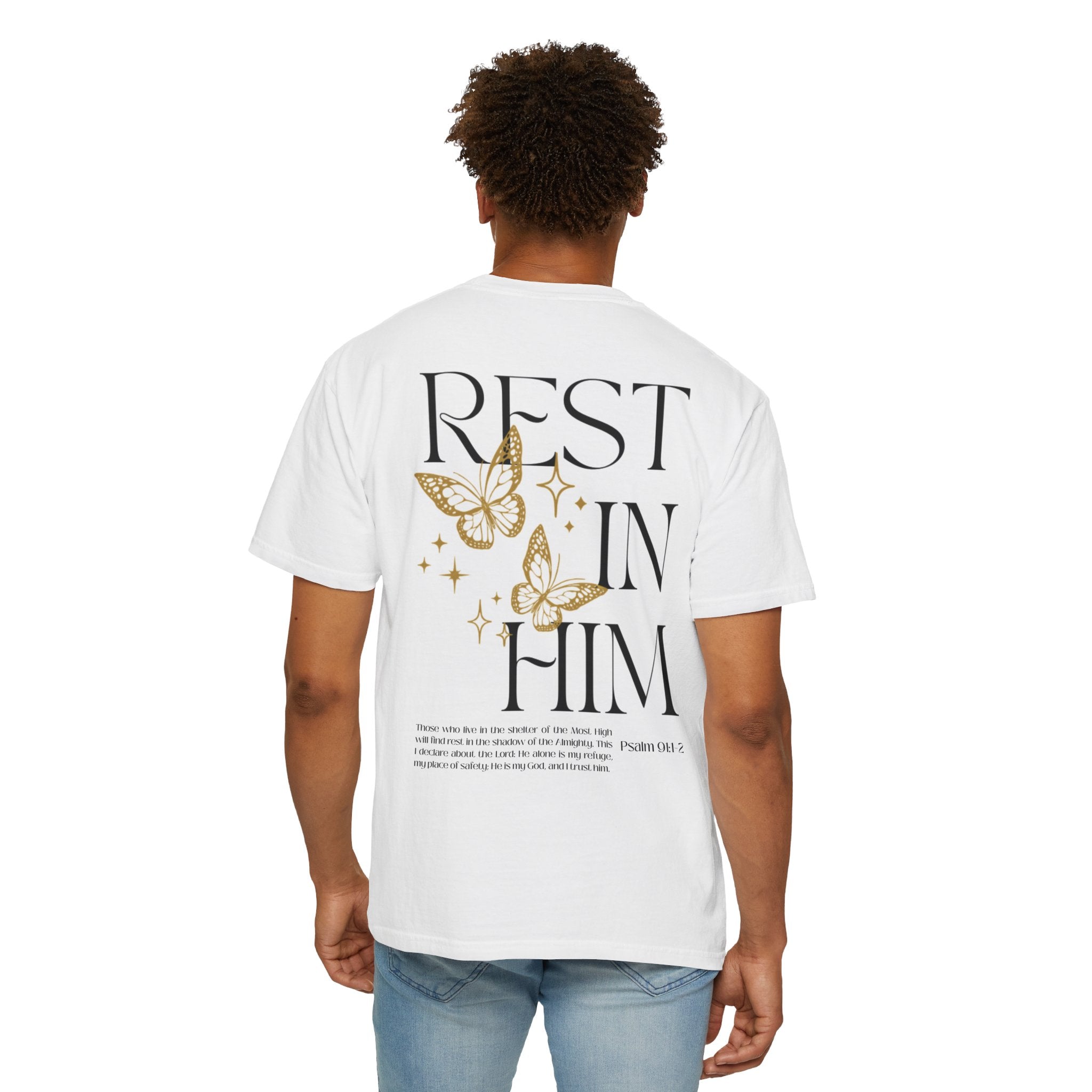 Rest in His Peace – WHITE Unisex Tee | Rest in Him Collection