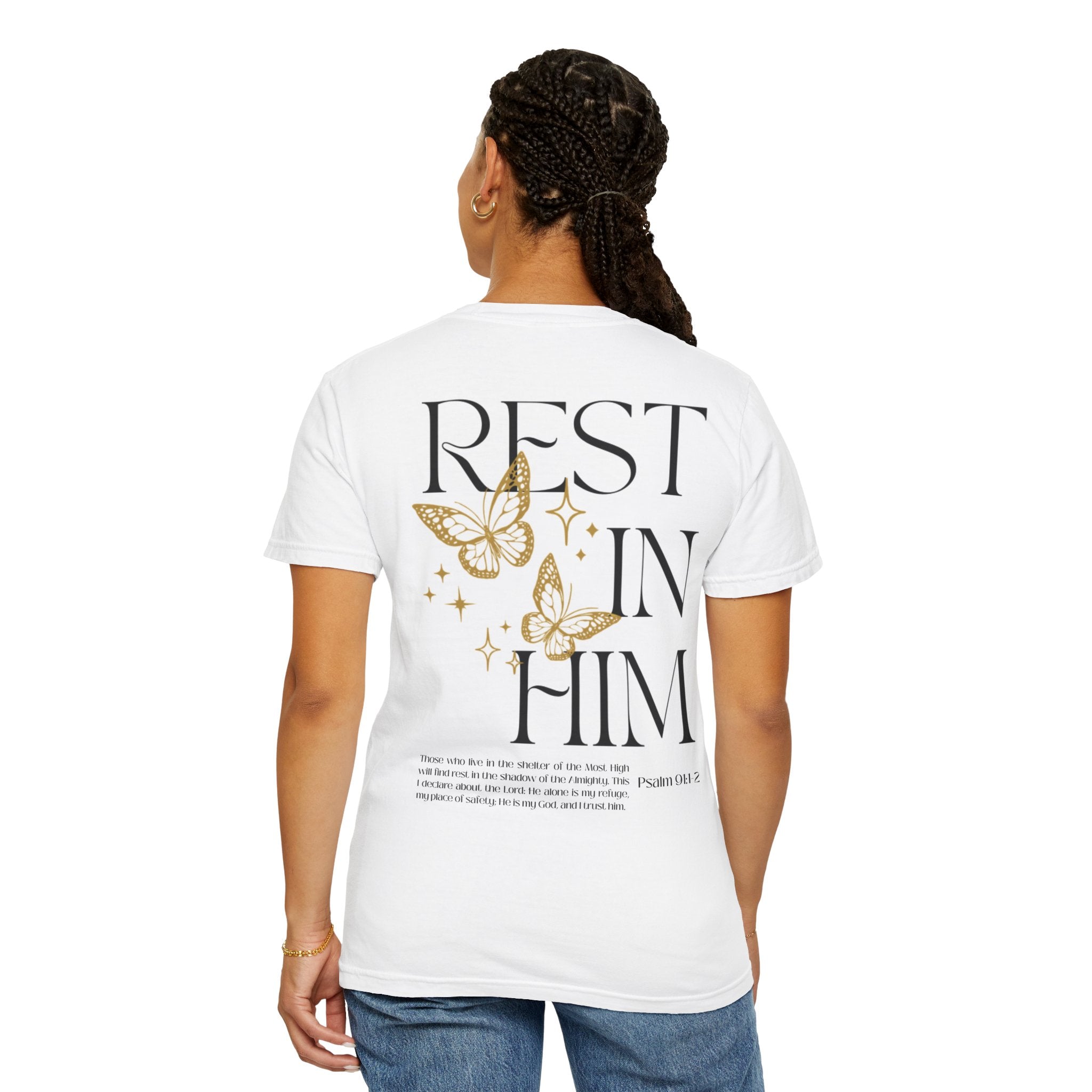 Rest in His Peace – WHITE Unisex Tee | Rest in Him Collection