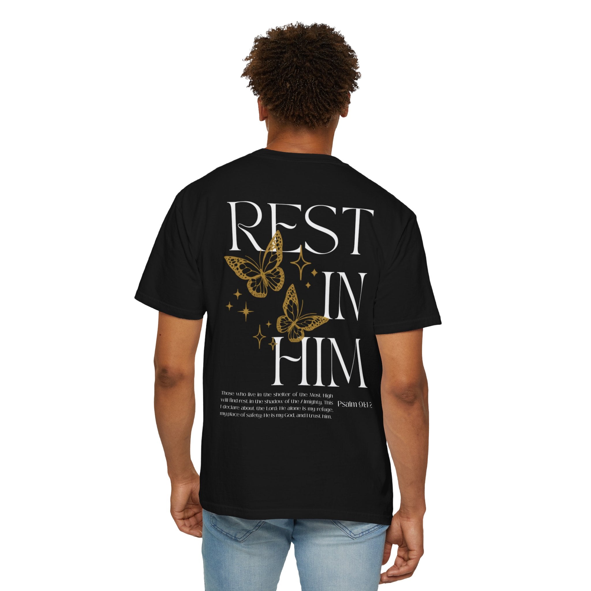 Rest in His Peace – BLACK Unisex Tee | Rest in Him Collection